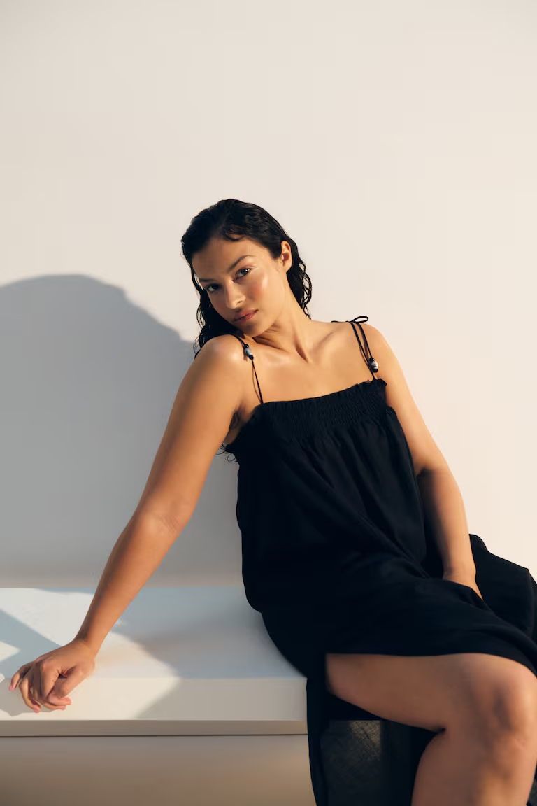 Tie-Strap Beach Dress